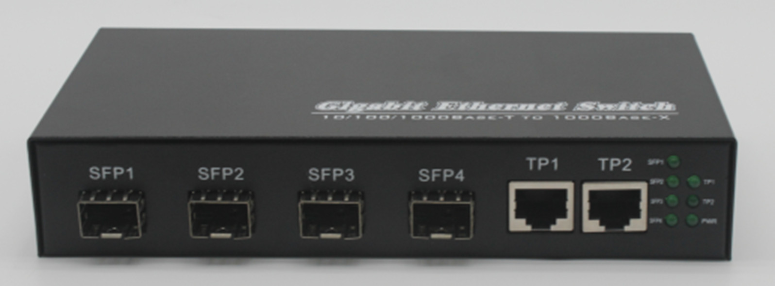 Bộ chuyển đổi quang diện dùng module SFP tốc độ 1.25G với 4 cổng Quang SFP và 2 cổng LAN (1)